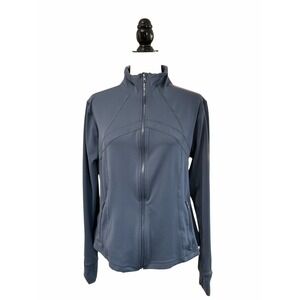 Quince Full Zip Jacket Athletic Running Workout Thumb Holes Gray Women's Size XL